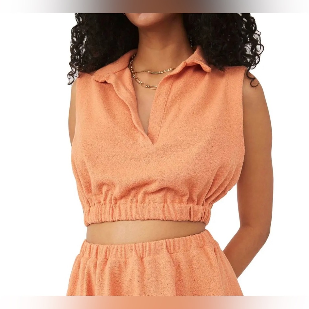 NWT Free People Beach Ace Terry Crop Top